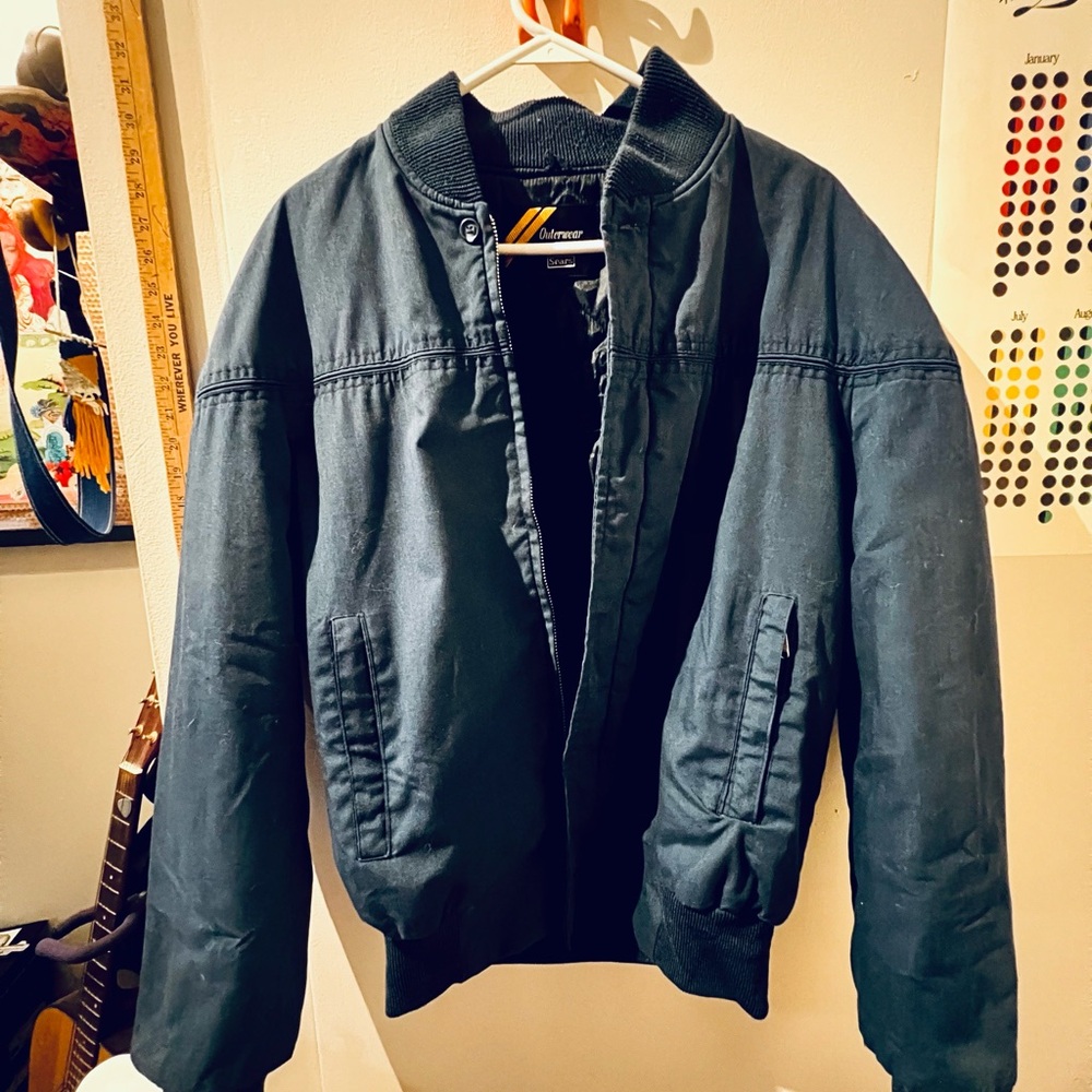 Vintage Sears Navy Blue Work Jacket